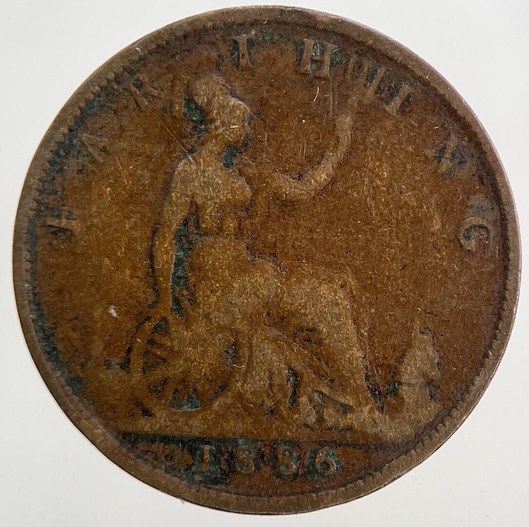 1886 Victoria Farthing Coin | Collectable Grade