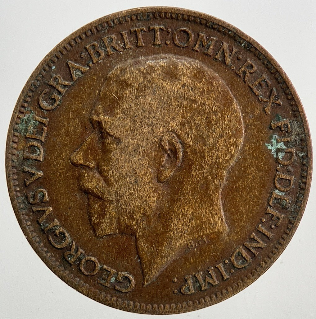 1921 George V Farthing Coin | Fine Collectable Grade