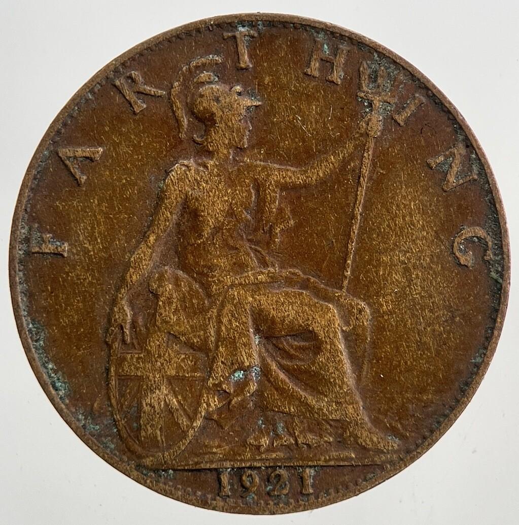 1921 George V Farthing Coin | Fine Collectable Grade