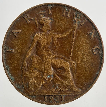 1921 George V Farthing Coin | Fine Collectable Grade