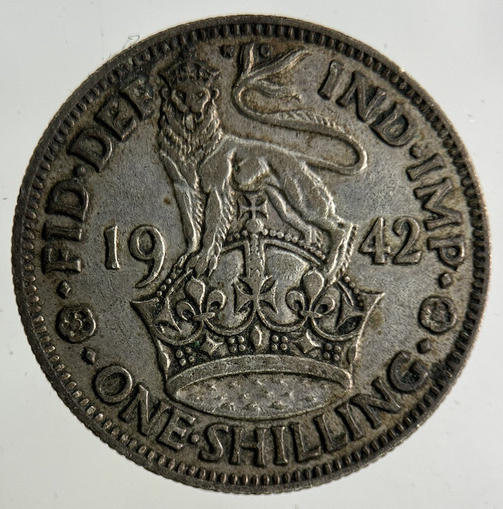 1942 George VI Shilling Silver Coin | Collectable Grade