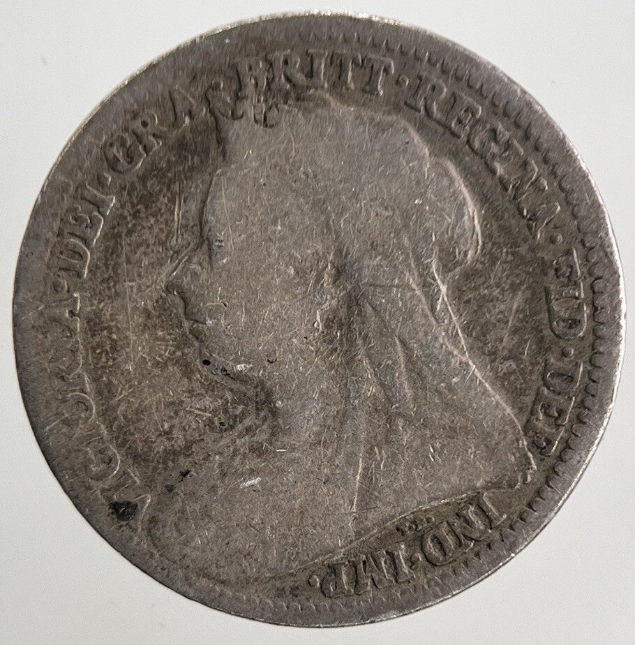 1901 Victoria Threepence Silver Coin | Collectable Grade | a9816