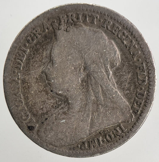 1901 Victoria Threepence Silver Coin | Collectable Grade | a9816
