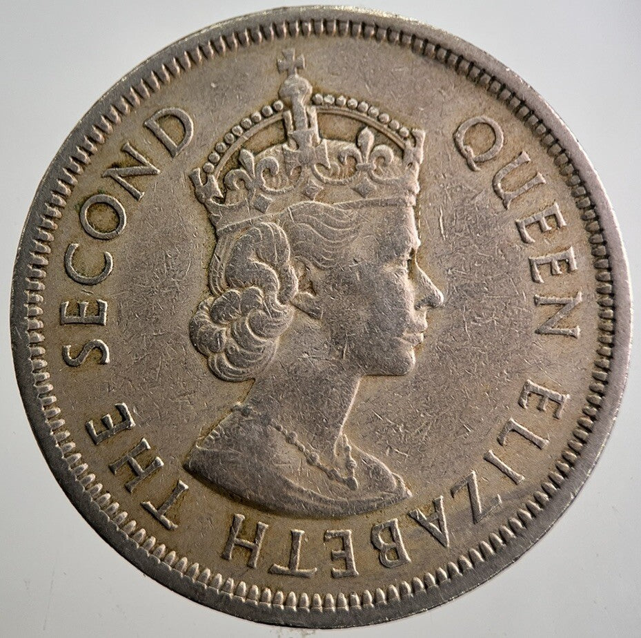 1960 Hong Kong 1 One Dollar Coin | Fine Collectable Grade | a8056