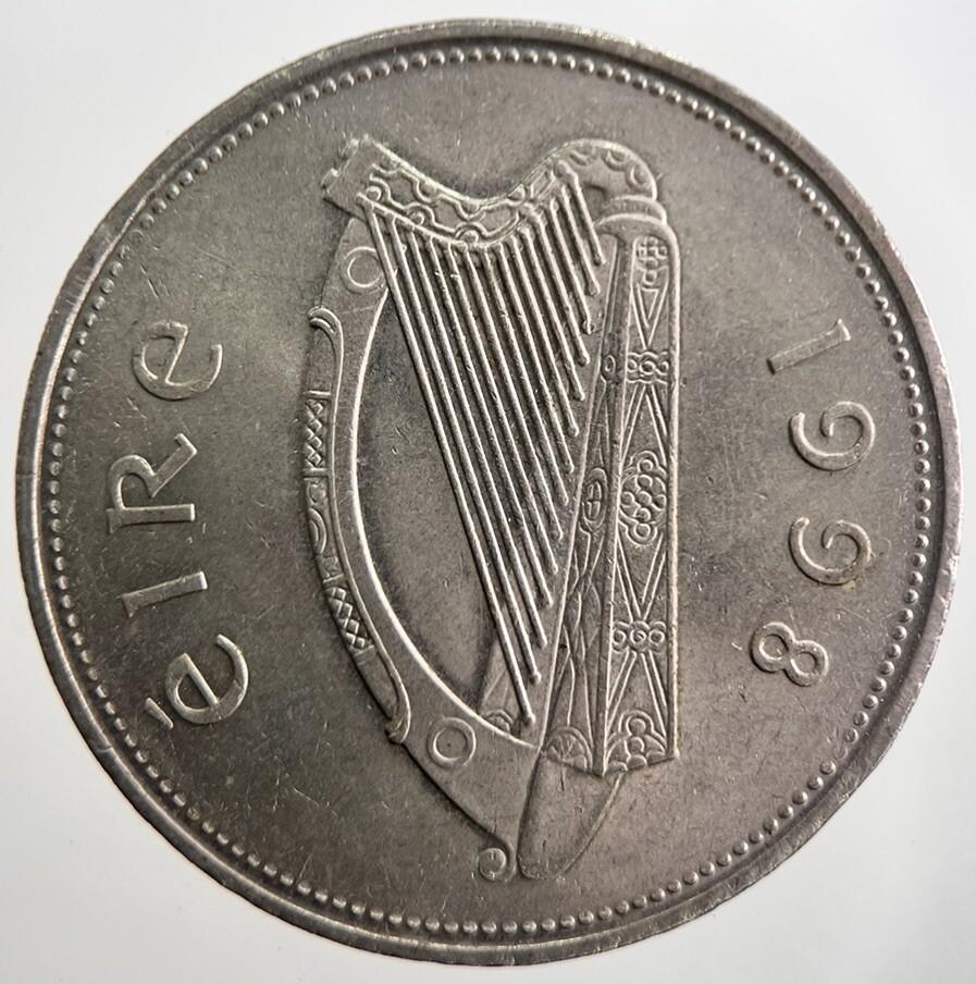 1998 Irish £1 One Poind Coin | Very High Grade | a7511