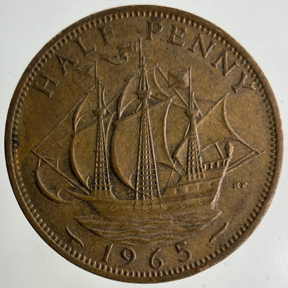 1965 Elizabeth II 2nd Half-Penny Coin | Fine Collectable Grade