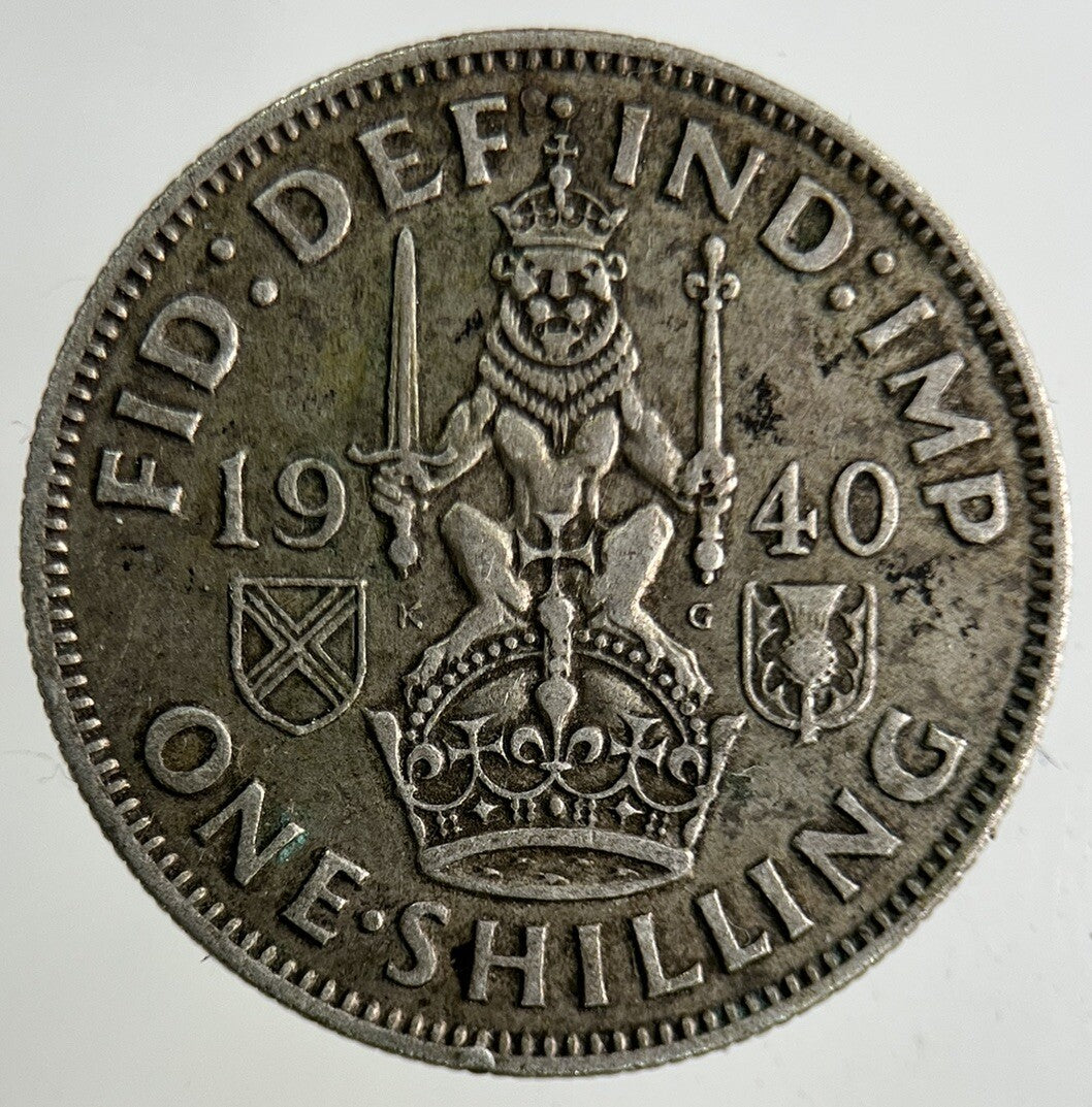 1940 George VI Shilling Silver Coin | Collectable Grade