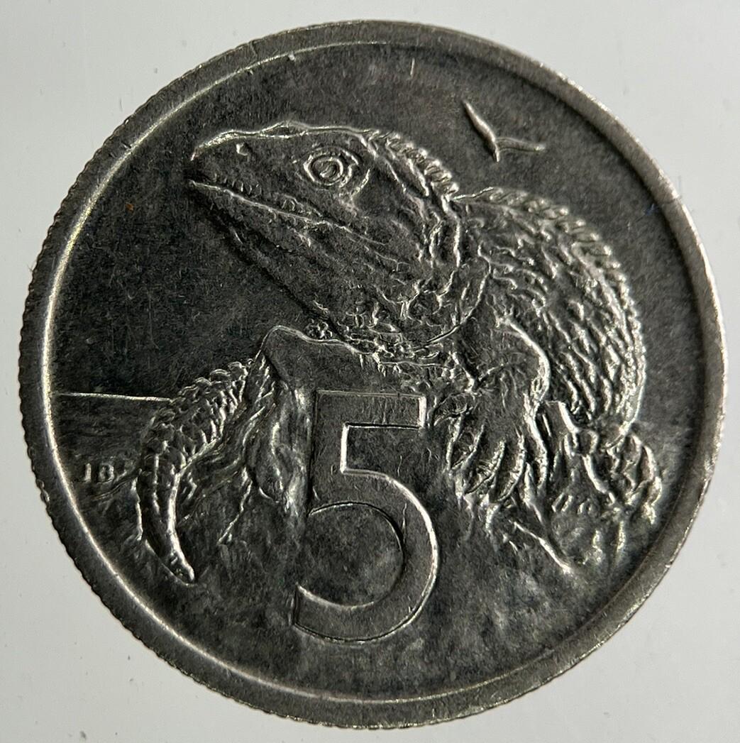 1975 New Zealand 5 Cents Coin | Fine Collectable Grade