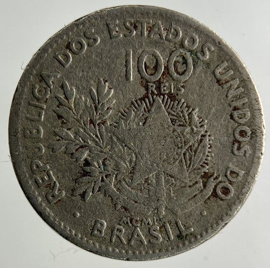 1901 Brazil 100 Reis Coin | Collectable Grade