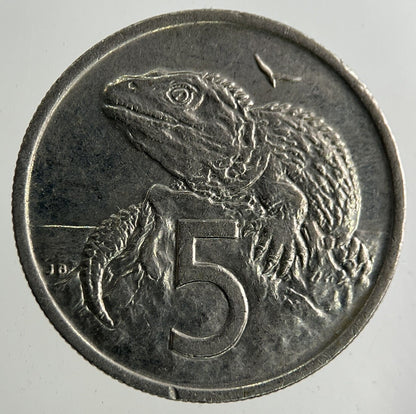 1975 New Zealand 5 Cents Coin | Fine Collectable Grade