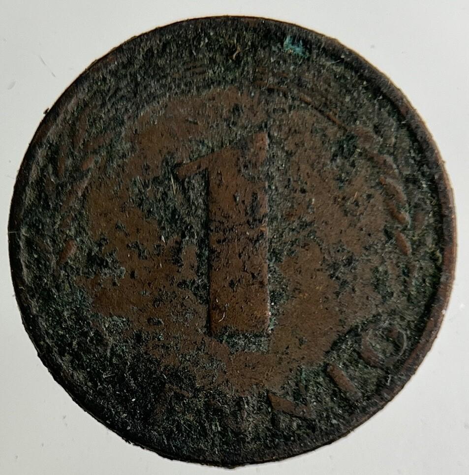 1950 Germany 1 Pfennig Coin | Fine Collectable Grade