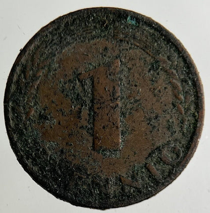 1950 Germany 1 Pfennig Coin | Fine Collectable Grade