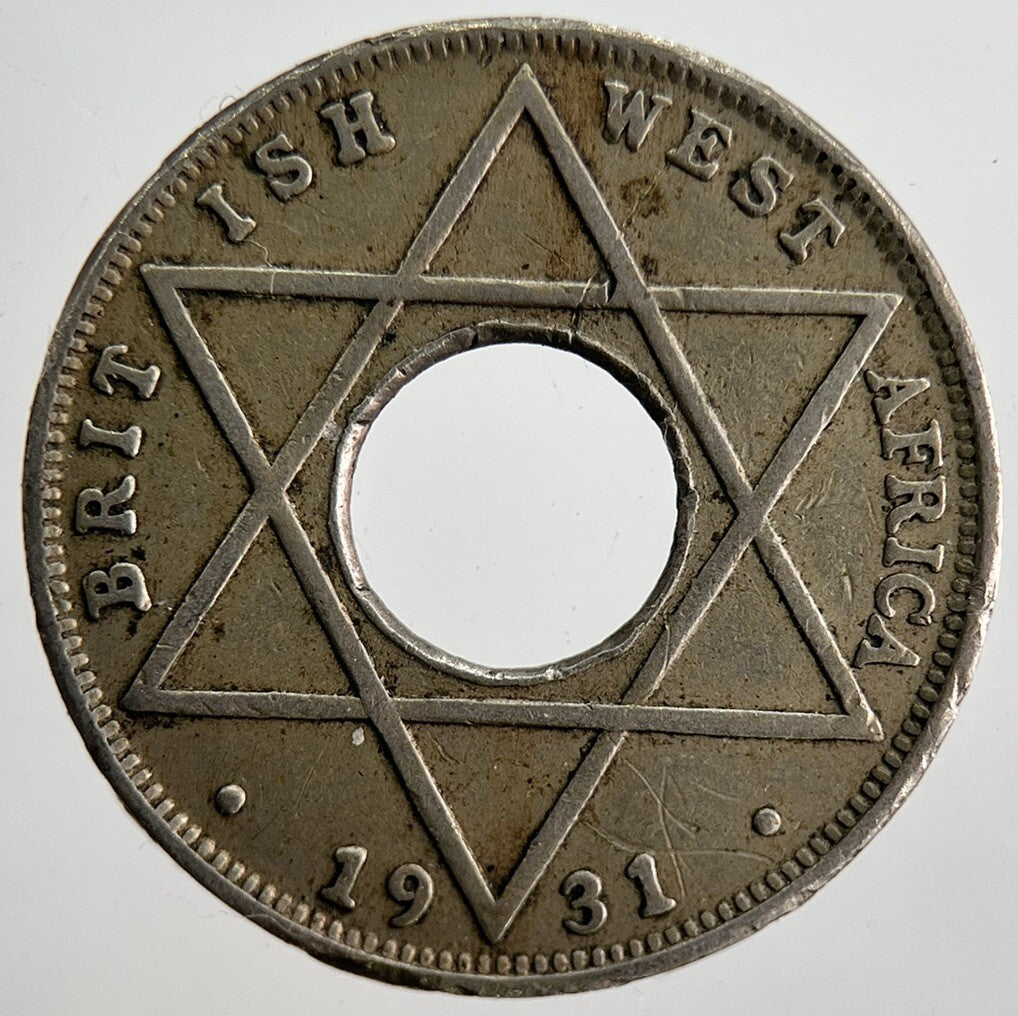 1931 British West Africa 1/10th Penny Coin | Fine Collectable Grade | a2534