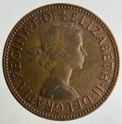 1966 Elizabeth II 2nd Half-Penny Coin | Fine Collectable Grade