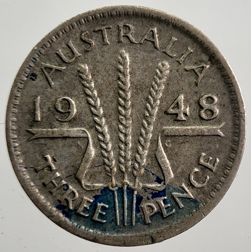 1948 Australia Threepence Silver Coin | Fine Collectable Grade | a7733