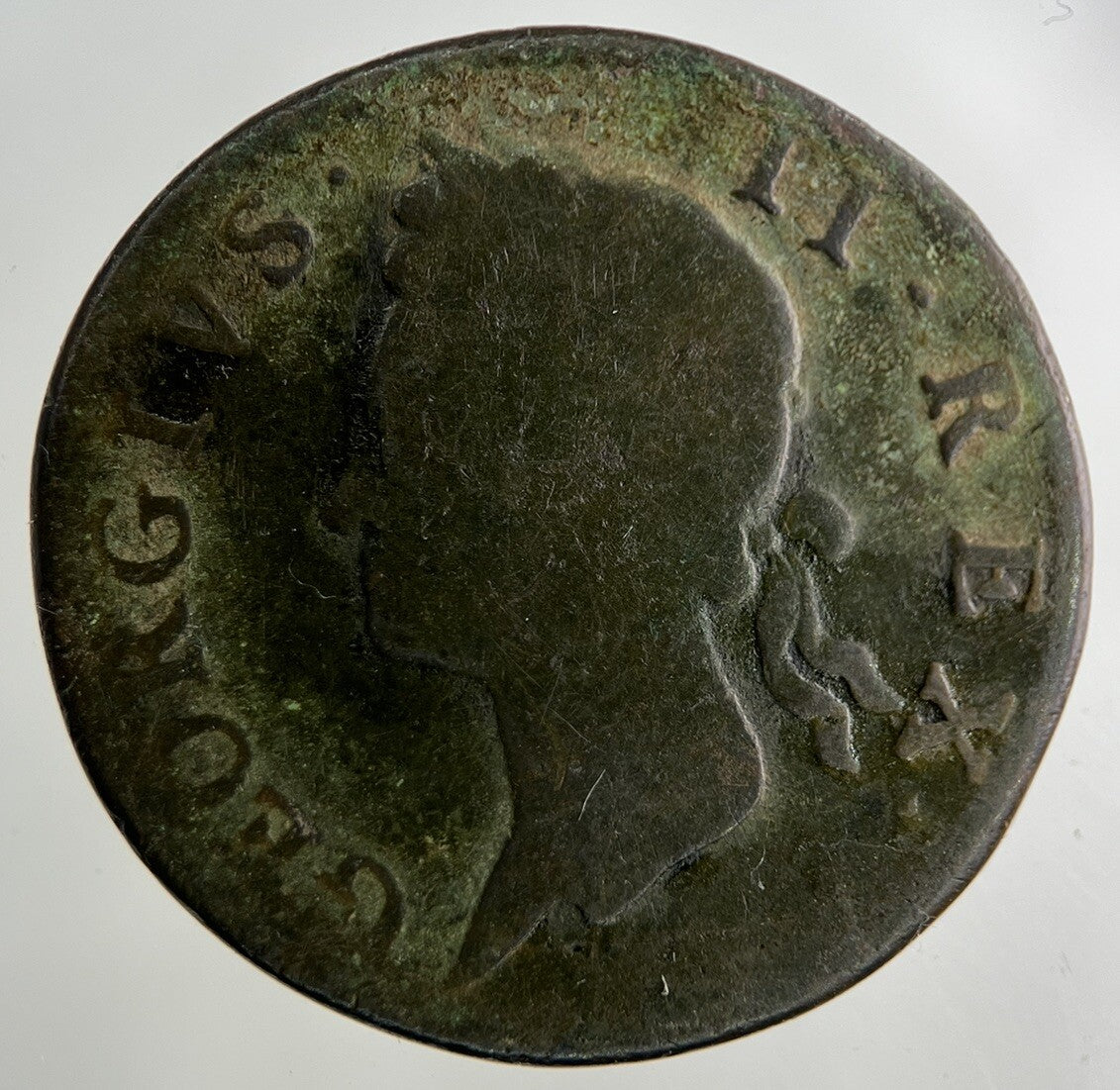 1750 Irish Half-Penny Coin | Collectable Grade