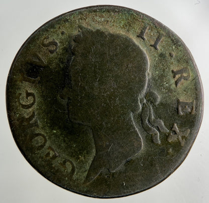 1750 Irish Half-Penny Coin | Collectable Grade