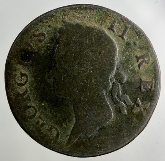 1750 Irish Half-Penny Coin | Collectable Grade