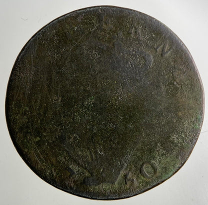 1750 Irish Half-Penny Coin | Collectable Grade