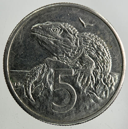 1989 New Zealand 5 Cents Coin | Fine Collectable Grade