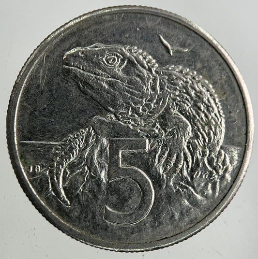 1989 New Zealand 5 Cents Coin | Fine Collectable Grade