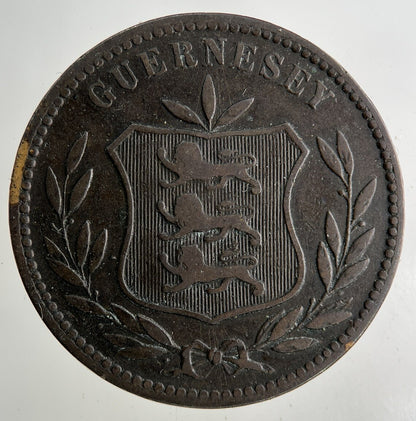 1893 Guernsey 8 Doubles Coin | Collectable Grade