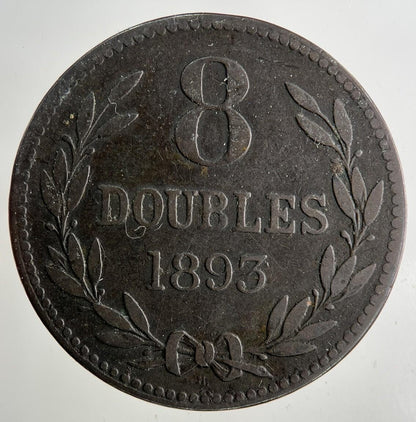 1893 Guernsey 8 Doubles Coin | Collectable Grade