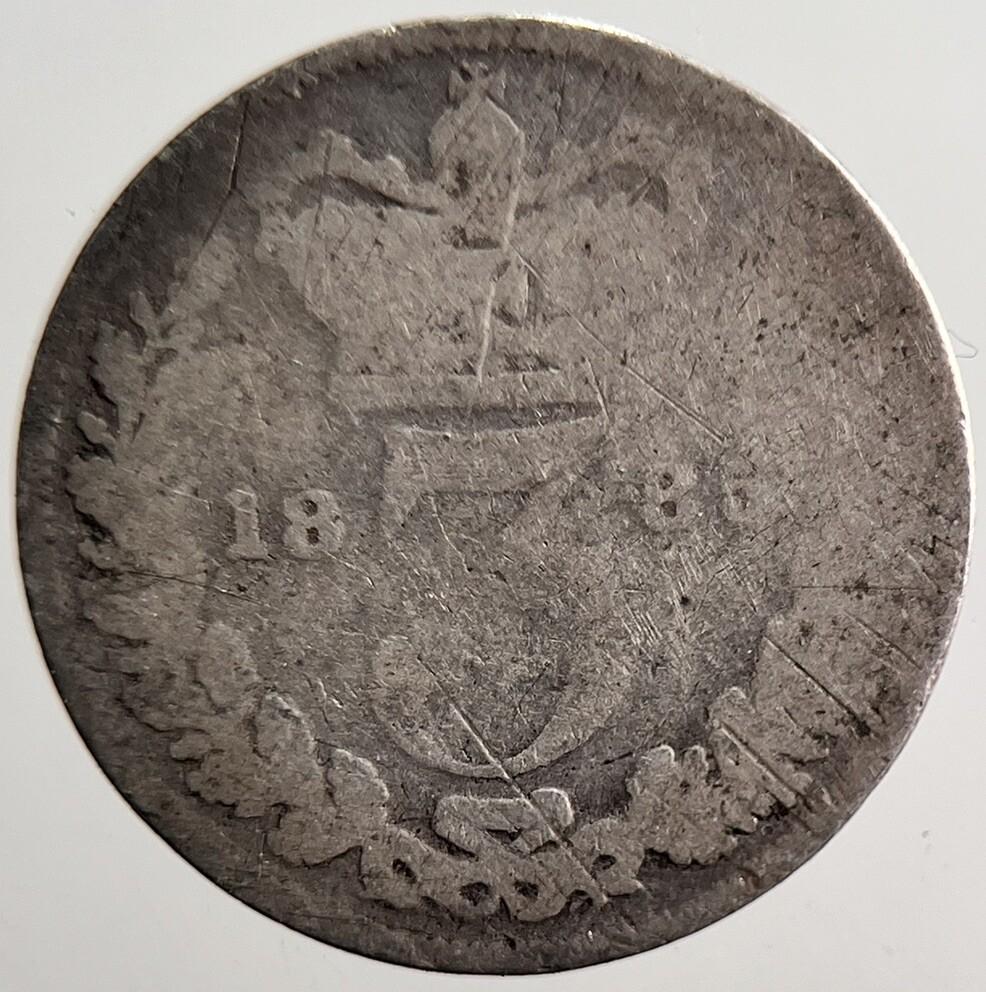 1885 Victoria Threepence Silver Coin | Fair Grade | a3614