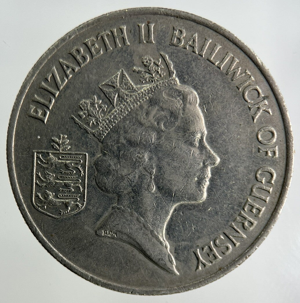 1986 Guernsey 10p Ten-Pence Coin | Fine Collectable Grade