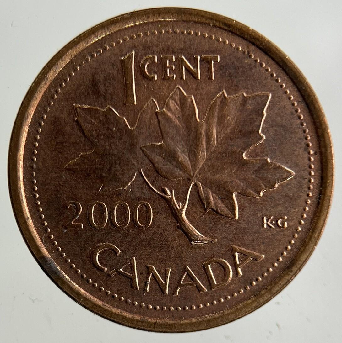 2000 Canada 1 Cent Coin | Fine Collectable Grade