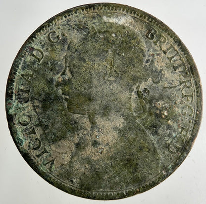 1895 Victoria One Penny Coin | Fine Collectable Grade