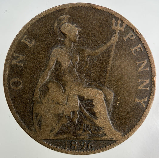 1896 Victoria One Penny Coin | Collectable Grade