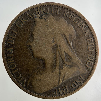 1896 Victoria One Penny Coin | Collectable Grade