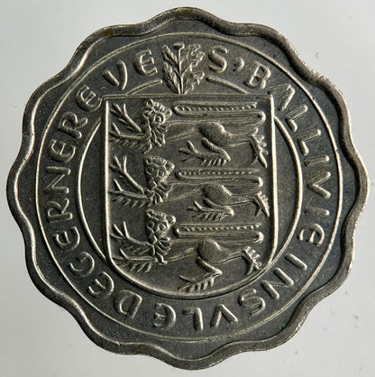 1956 Guernsey Three-Pence Coin | Fine Collectable Grade
