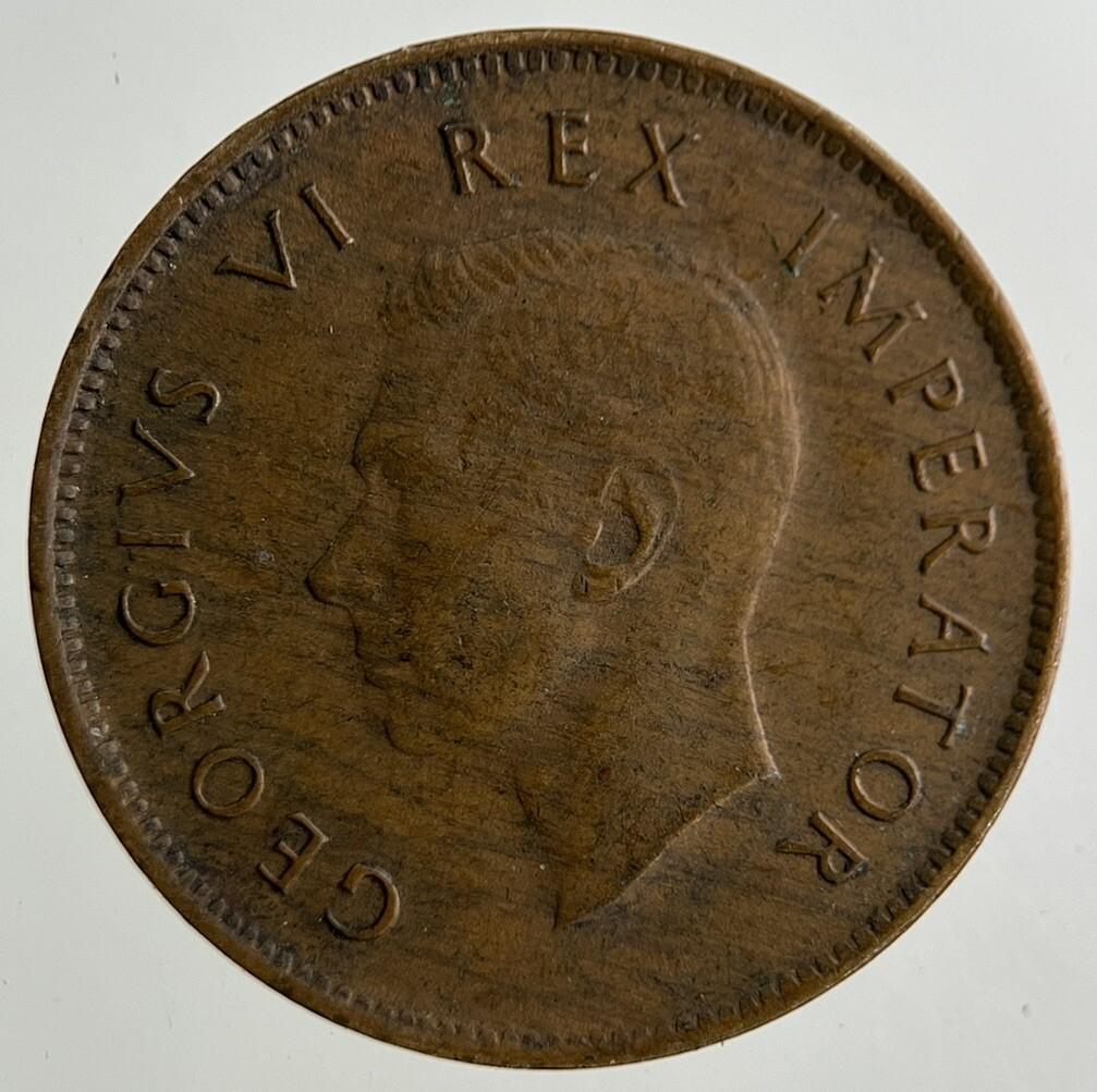 1943 South Africa Farthing 1/4d Coin | Fine Collectable Grade