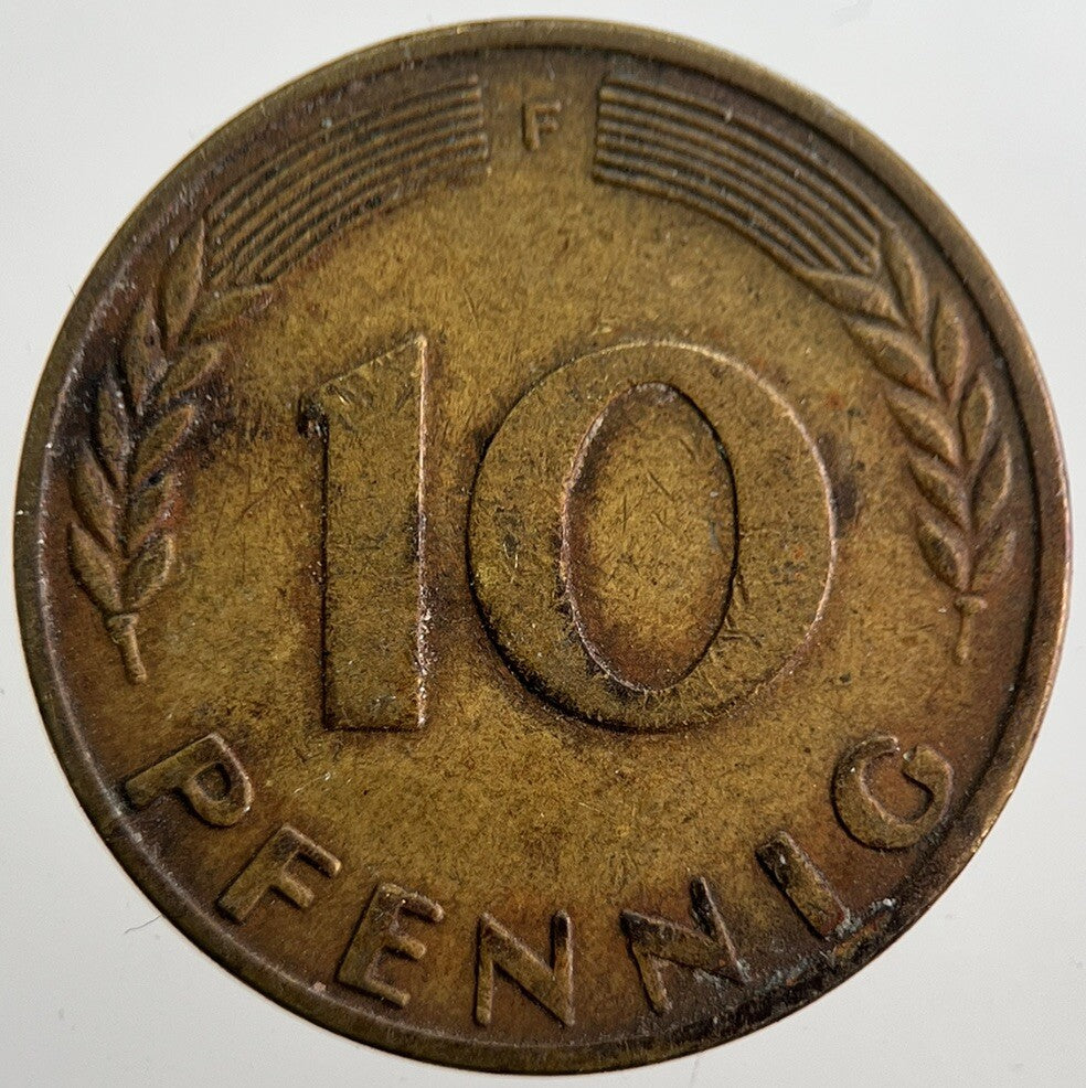 1950 Germany 10 Pfennig Coin | Collectable Grade | a7505