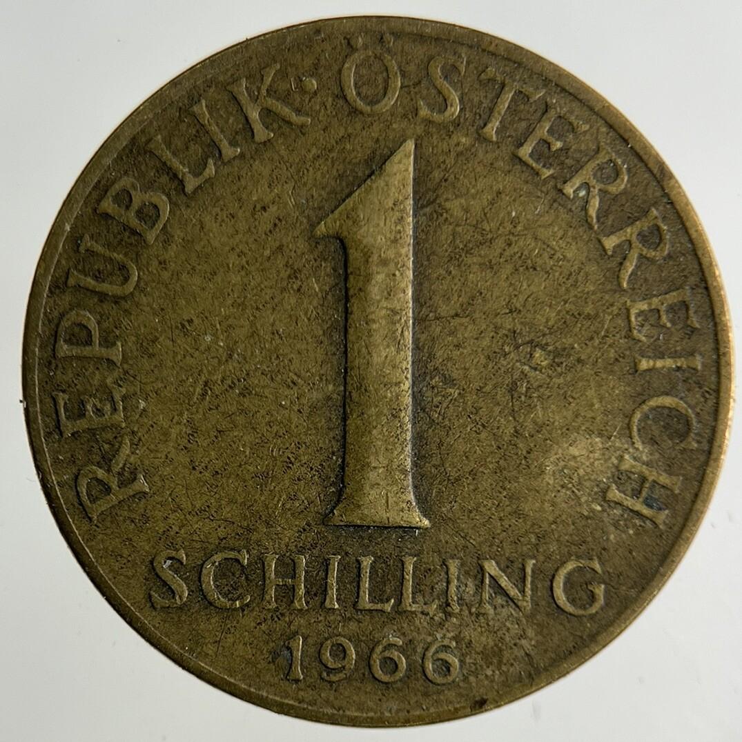 1966 Austria 1 Schilling Coin | Fine Collectable Grade