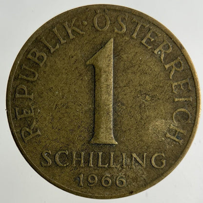 1966 Austria 1 Schilling Coin | Fine Collectable Grade