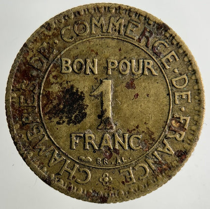 1923 France 1 Franc Coin | Collectable Grade