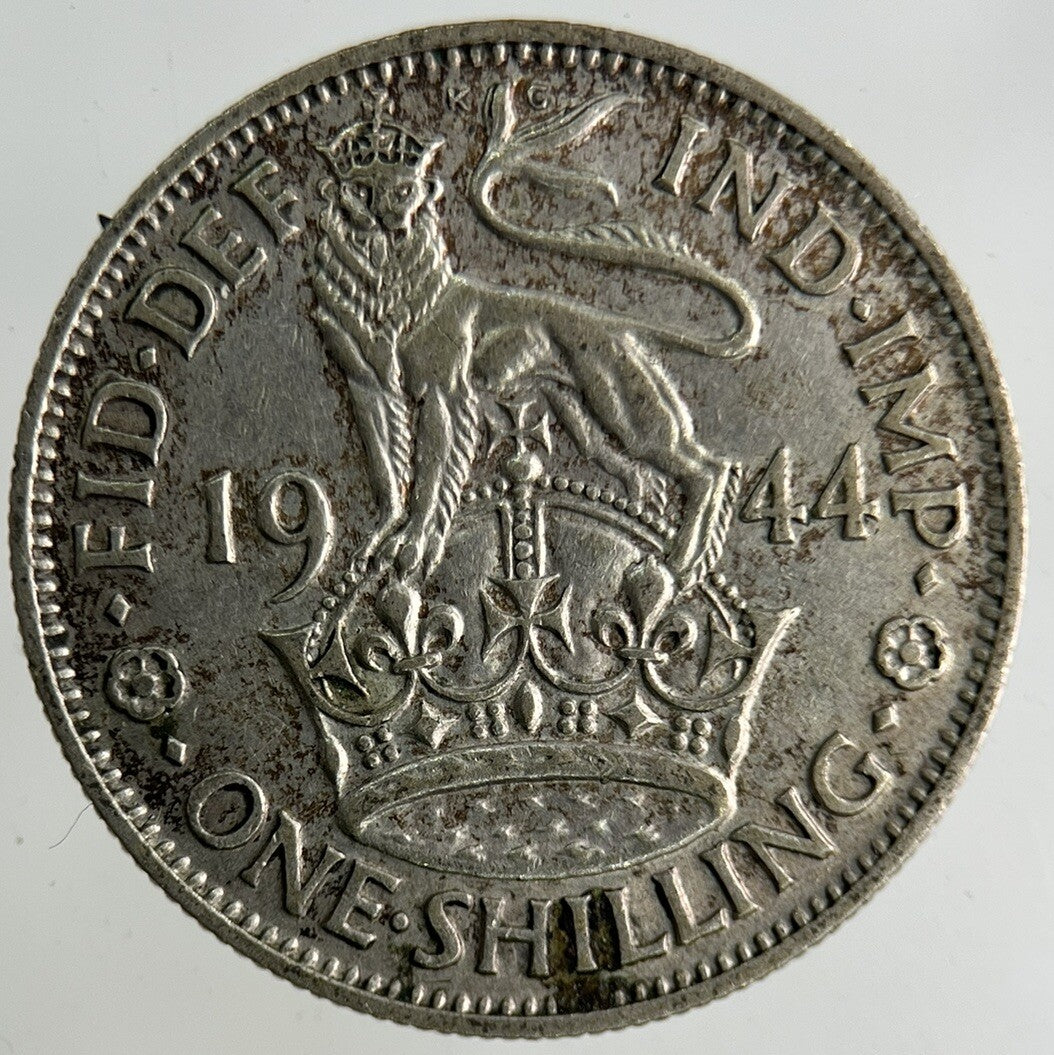 1944 George VI Shilling Silver Coin | Fine Collectable Grade