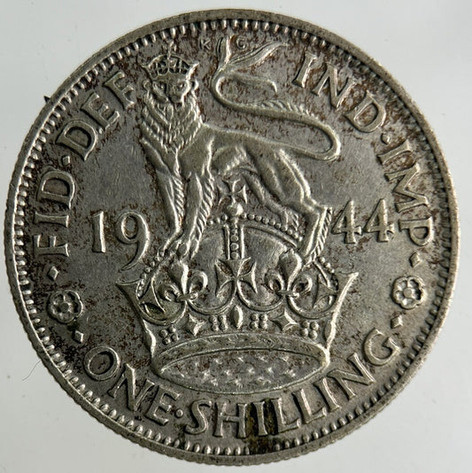 1944 George VI Shilling Silver Coin | Fine Collectable Grade