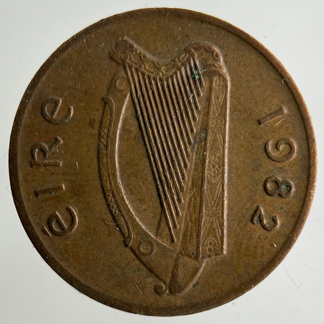 1982 Irish 1p One-Pence Coin | Fine Collectable Grade
