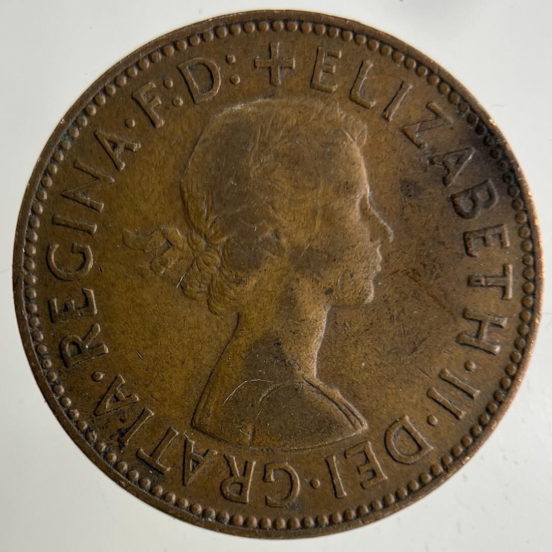 1959 Elizabeth II 2nd Half-Penny Coin | Fine Collectable Grade