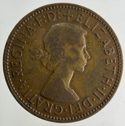 1957 Elizabeth II 2nd Half-Penny Coin | Fine Collectable Grade