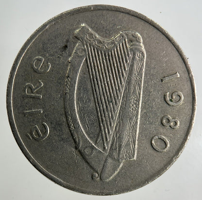 1980 Irish 10p Ten-Pence Coin | Fine Collectable Grade