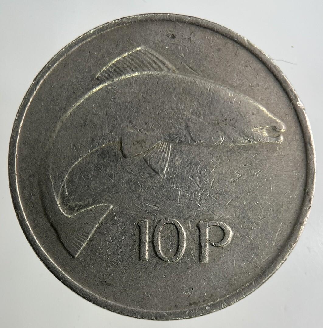1980 Irish 10p Ten-Pence Coin | Fine Collectable Grade