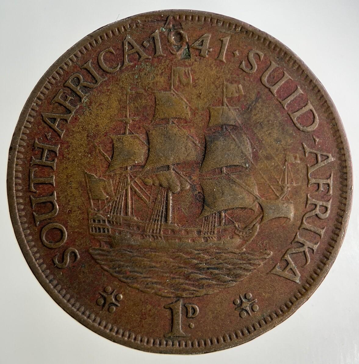 1941 South Africa One Penny Coin | Fine Collectable Grade