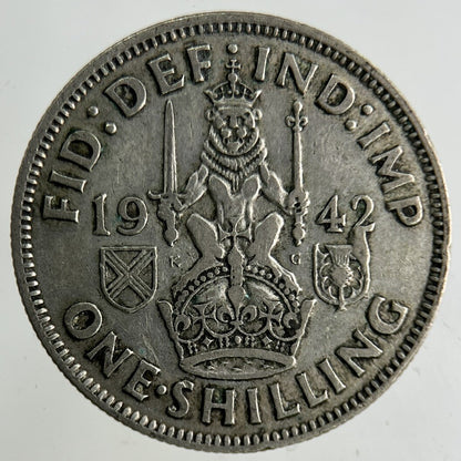 1942 George VI Shilling Silver Coin | Collectable Grade