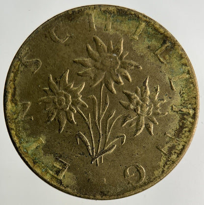 1968 Austria 1 Schilling Coin | Fine Collectable Grade