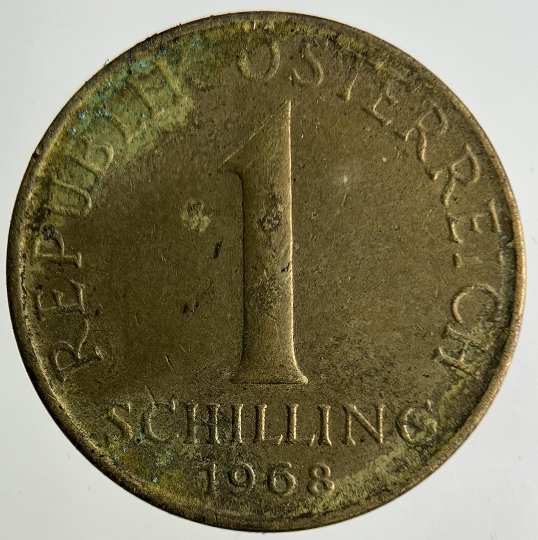 1968 Austria 1 Schilling Coin | Fine Collectable Grade